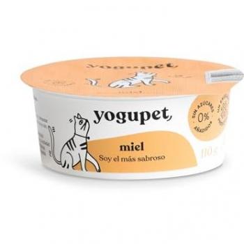 Yogupet Yogurt clásico para gatos sabor miel 110 g (paquete de 12 unidades)