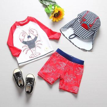 3-Piece Toddler Boys' Swimming Suit