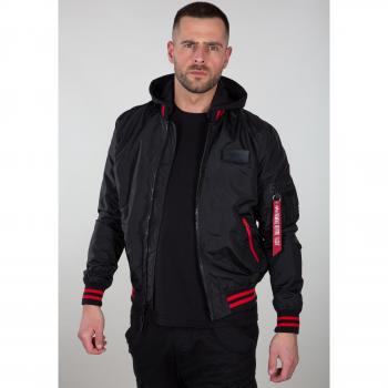 Hooded MA-1 Alpha Noir Homme