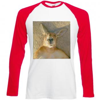 Men Women Kangaroo Wombat Baseball Top (Long Sleeve)