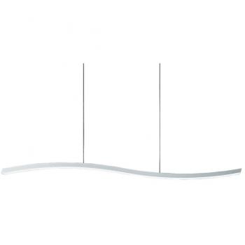 Plafoniera Fontana Arte Modello Serpentine, Realizzata in Metallo, Colorazione Bianca, Led Integrato