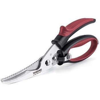 TANSUNG Forbici Rosse 25 cm – Taglio Carni e Verdure