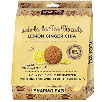 Rhythm 108 Lemon Ginger Chia Sharing Biscuit Bag
