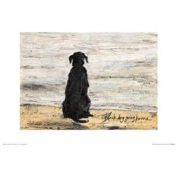 Arte 30×40 cm: Black Dog Going Home, Sam Toft