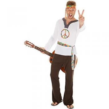 Tectake® Hippie Outfit für Männer Jimmy