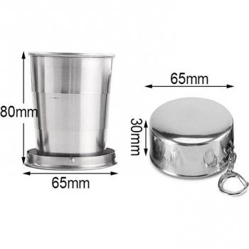 Junejour Retractable Stainless Steel Cup