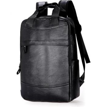 Men's PU Leather School Backpack