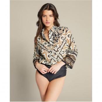 Camisa de mujer Elena Mirò en algodón estampado