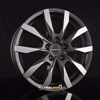 BORBET CW5 Mistral Anthrazit Glänzend Poliert 7.5Jx18 5x130 ET53 Alufelge