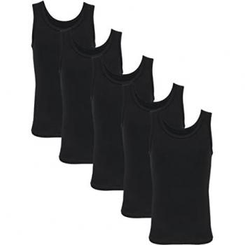 TupTam Ärmelloses Unterhemd Jungen 5er Pack schwarz