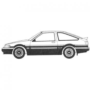 Initial D Series Hachiroku Krebin 1/24 Toyota AE86 Levin ISD-006 (White)