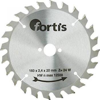 Scie à disque carbure 160 × 2,4 cm, 20 mm, Z20W Fortis