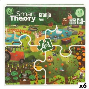Colorbaby Bauernhof Puzzle 4 in 1 (Italian)