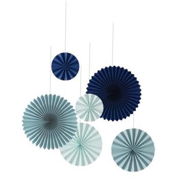 Rosaces décoratives bleues