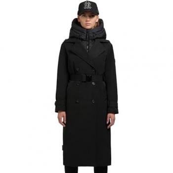Cappotto invernale nero Elena-YM di Khujo