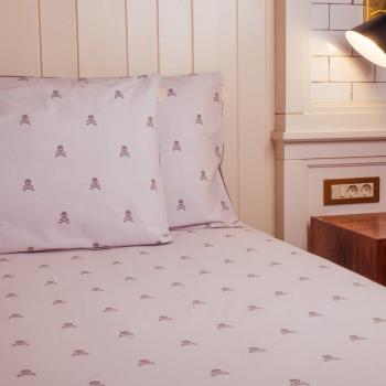 Housse de couette et taies Scalpers gris