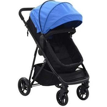VidaXL BabySport Buggy Reisebuggy, 15 kg, blau-schwarz