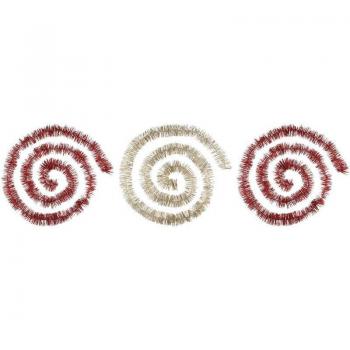 Corona di Natale Triple – Rosso & Oro – Atmosphera Design Interiores