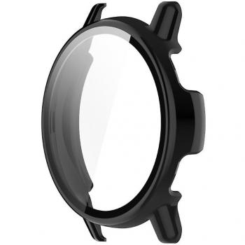 Étui Rigide avec Couverture de Film Enverre Trempé Noir pour Vivoactive 5