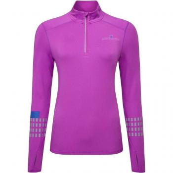 Camicia Sportiva Manica Lunga Ronhill Tech Afterhours Viola Donna M