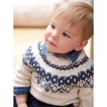 Pull bébé garçon ultra doux écru