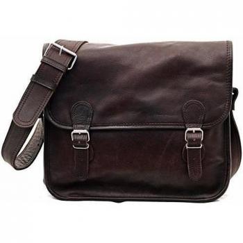 Bolso de Piel Marrón Retro Indus