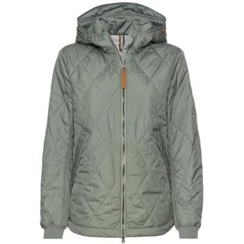 Camel Active Khaki Steppjacke für Frauen, Zweiwege-Reißverschluss, Größe 40