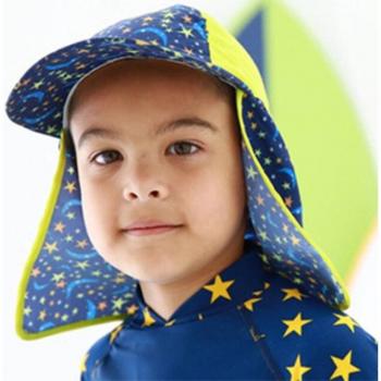 5-12 Years Kids Sun Hat and Swim Cap with SPF 50+ G-jx13