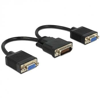 DeLOCK 65282 DMS‑59 Dual VGA 15 Nero