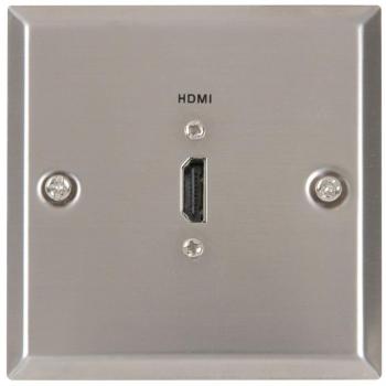 Brushed Steel HDMI Wall Anchor