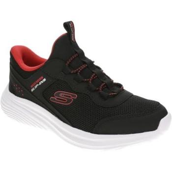 Skechers Bounder Pro Boys' Slip-Ins – Black & Red, 32US