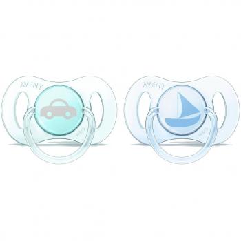 Philips Avent Ensemble de 2 Sucettes Orthodontiques pour Nouveau-né Fille, 0-2 Mois