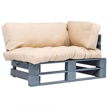 Tabouret extérieur en palette « Sable Pinède »