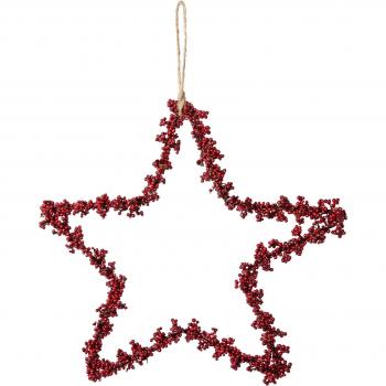 Roten Dekostern für Weihnachten, 6 Stück, Ø ca. 15 cm