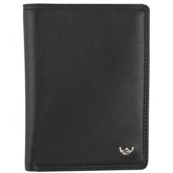 Portefeuille Compact Noir Golden Head