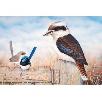 Art Mosaïque 5D Diamant Martin-pêcheur Fait Main 20X30CM