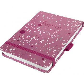 Bloc de Notas Sigel Jolie Diseño Felicidad Rosa, A6+ 158 Páginas
