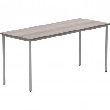 Office Multi‑Purpose Desk, 1600 mm × 600 mm, Alaskan Grey Oak