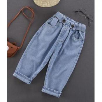 Bébé Style Denim Bleu-Beige