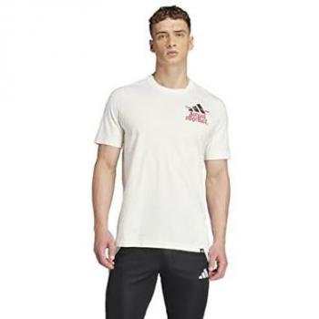 Adidas Performance Fun Slogan T-Shirt in Weiß