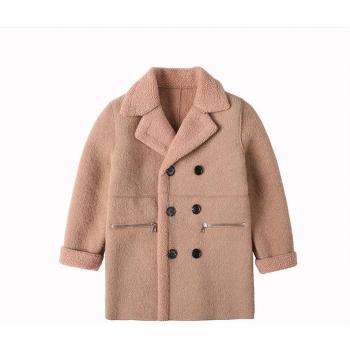 Boys' CozyCloak Wool Windproof Outerwear for Spring & Autumn
