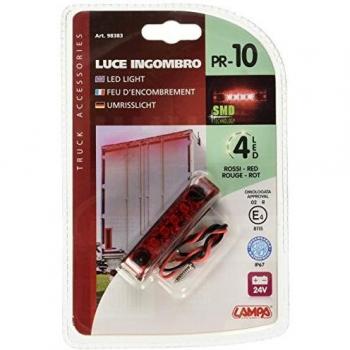 Luz Gálibo 24V LED Roja Impermeable