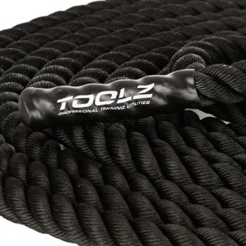Corde de battage noir 35mm 15 m 10 kg Toolz avec manchons antidérapants