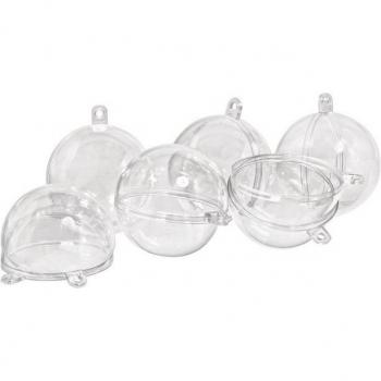 VBS Acrylkugeln zur Dekoration, 6er-Set Ø 4 cm