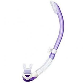 Lila TUSA Platina 2 Hyperdry Ventil‑Schnorchel, spritzsicher