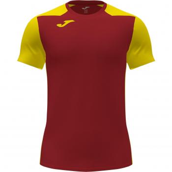 T-shirt de running hombre Joma Record II rojo amarillo