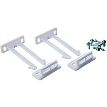 Dreambaby Twin Pin Latches (White, 2 Count)