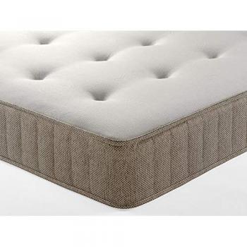 Shire Medium Firmness Spring Mattress with Tufted Design in White