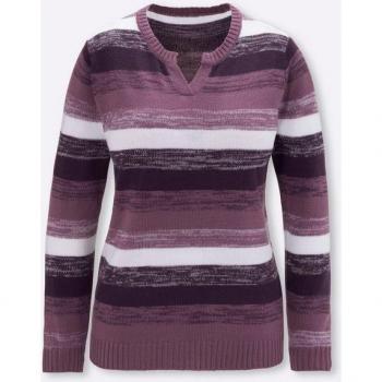 Damen Langarm-Pullover in lila