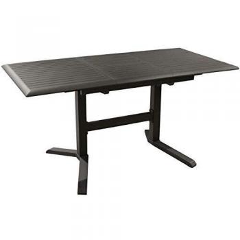 Aluminium table de patio Proloisirs Sotta 110‑150 cm grisé